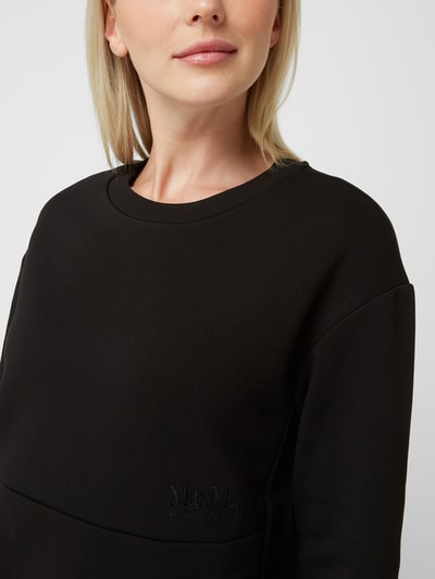 MaxMara Leisure Sweatshirt mit Rundhalsausschnitt Modell 'Epoca' Black 3