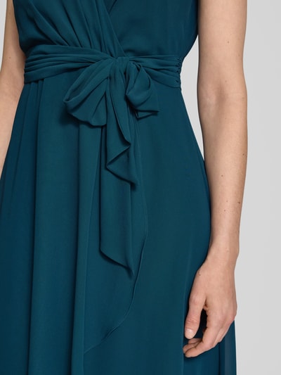 Christian Berg Cocktail Cocktailkleid in Wickel-Optik Lagune 3
