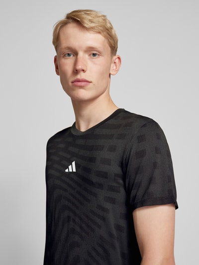 Adidas Training T-Shirt mit Strukturmuster Black 3