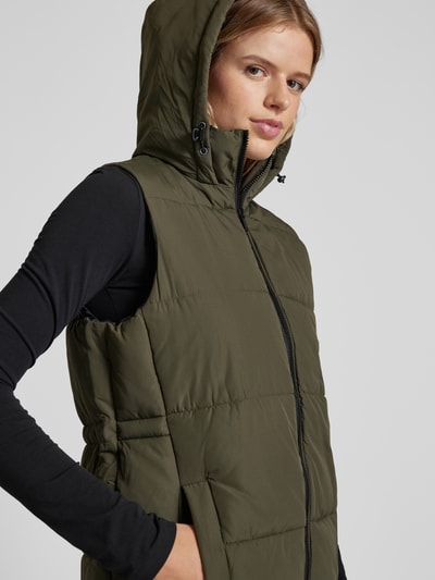 Noisy May Bodywarmer met opstaande kraag, model 'AURORA' Olijfgroen - 3