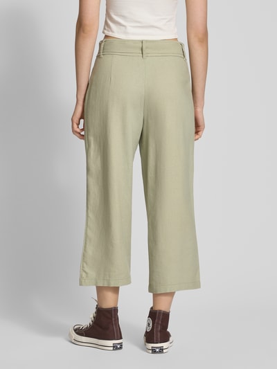 Only Regular Fit Culotte aus Viskose-Leinen-Mix Modell 'CARO' Oliv 5