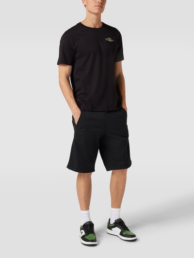 CHAMPION T-Shirt mit Label-Stitchings Black 1