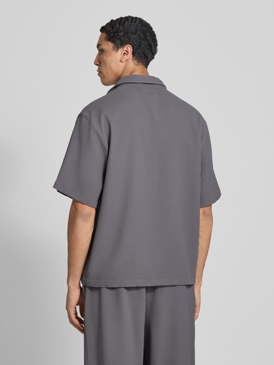 REVIEW Vrijetijdsoverhemd met knoopsluiting Donkergrijs - 5