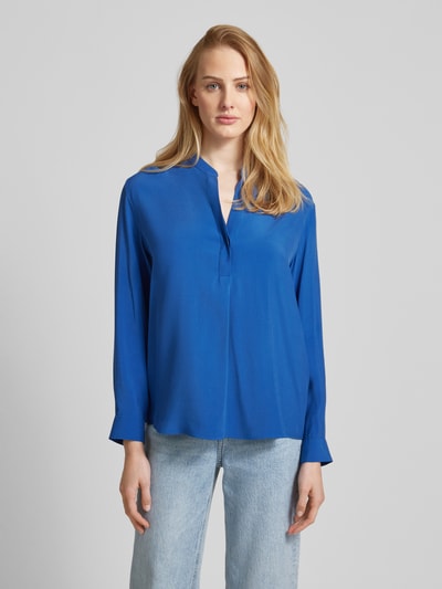 Seidensticker Blouse van viscose met tuniekkraag Blauw - 4