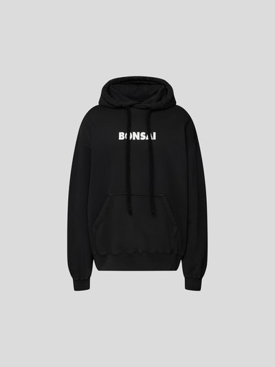 Bonsai Oversized Hoodie mit Label-Print Black 2