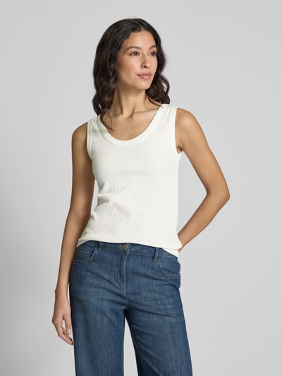 Weekend Max Mara Tanktop in riblook, model 'MULTIC' Wit - 4