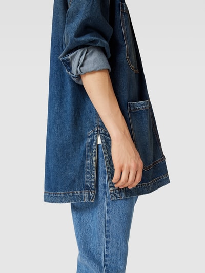 Iro Oversized Jeanshemd mit Eingrifftaschen Jeansblau 3