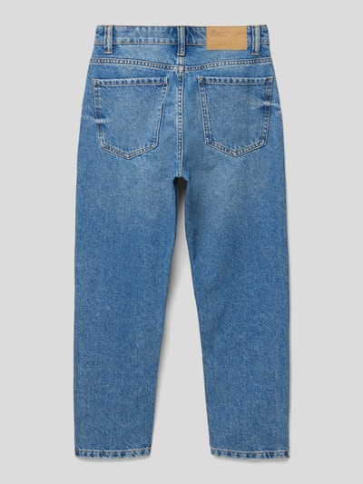 Mango Tapered Fit Jeans aus Baumwolle Blau 3