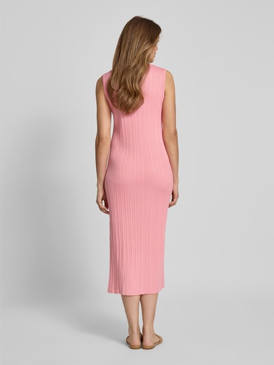 Christian Berg Woman Strickkleid mit Strukturmuster Pink 5