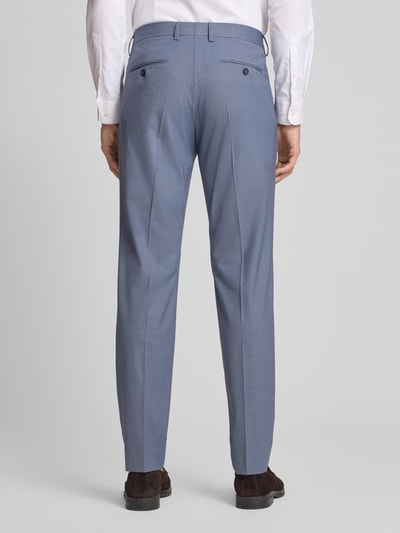 CINQUE pantalon met persplooien model 'Totti' Bleu - 5