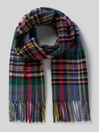 Polo Ralph Lauren Sjaal met labelstitching Koningsblauw - 1