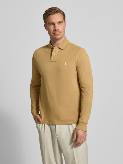 Polo Ralph Lauren Poloshirt met labelstitching Mosterdgeel - 4
