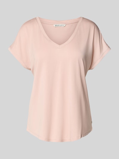 Tom Tailor Denim Loose Fit T-Shirt aus aus Viskose-Mix Rosa 2