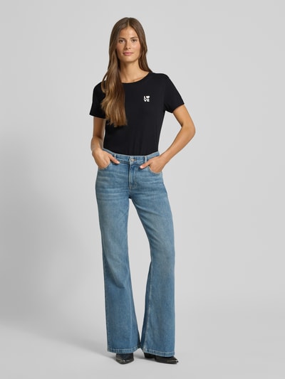 BOSS Orange Regular fit T-shirt van puur katoen Zwart - 1