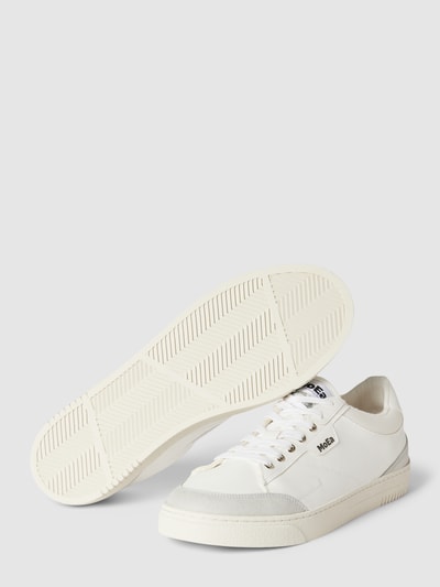 MoEa Sneaker in unifarbenem Design Weiss 4