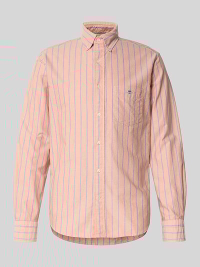 Gant Regular Fit Freizeithemd mit Motiv-Stitching Orange 2