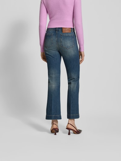 Victoria Beckham Jeans mit Label-Stitching Dunkelblau 5