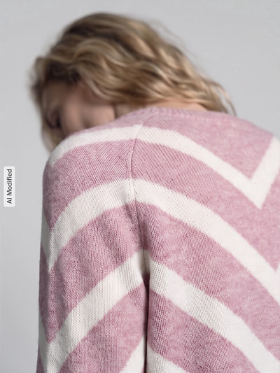 ONLY Regular Fit Pullover mit Raglanärmeln Modell 'ELIZA' Rosa 3