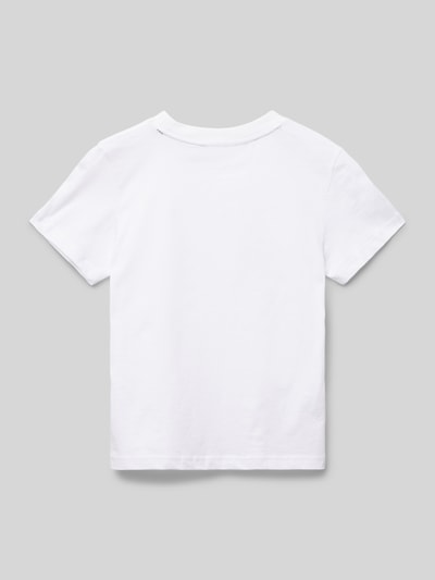 Lacoste T-Shirt mit Logo-Patch Weiss 3