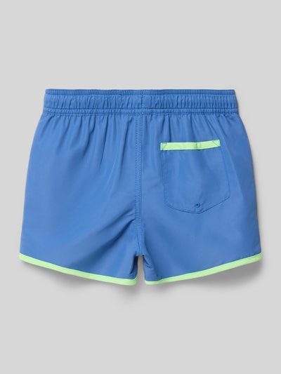 Polo Ralph Lauren Kids regular fit zwembroek met trekkoord en Polo Bear Koningsblauw - 3