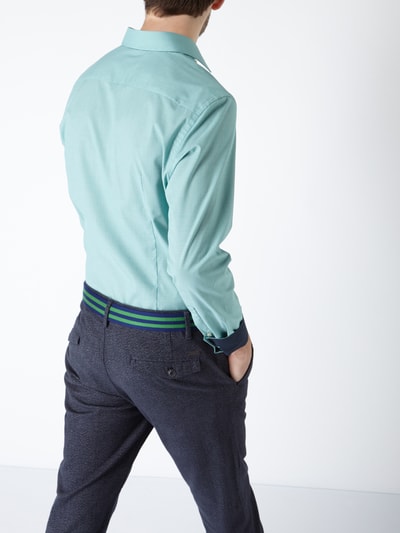 Jake*s Modern Fit Business-Hemd mit Hahnentritt-Dessin Smaragd 5