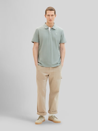 Tom Tailor Regular Fit Poloshirt aus Baumwoll-Viskose-Mix Mint 1