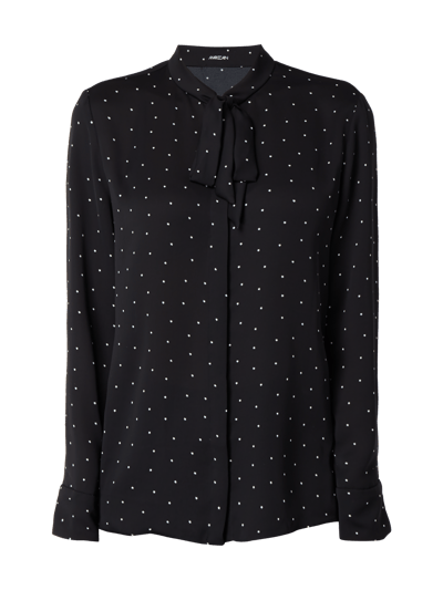 Marc Cain Schluppenbluse mit Sternenmuster Black 2