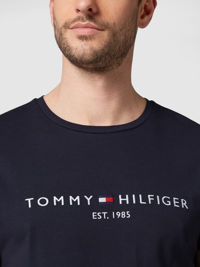 Tommy Hilfiger T-shirt van biologisch katoen Marineblauw - 3