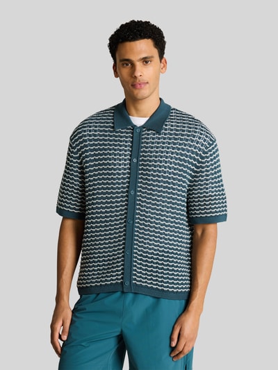 Tom Tailor Denim Regular Fit Poloshirt aus Baumwoll-Mix Petrol 4