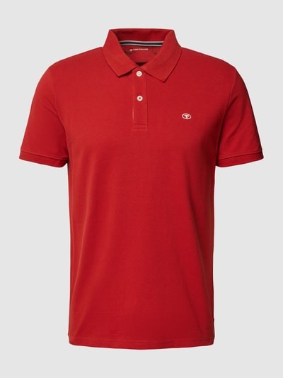 Tom Tailor Poloshirt aus Baumwolle mit Label-Detail Rot 2