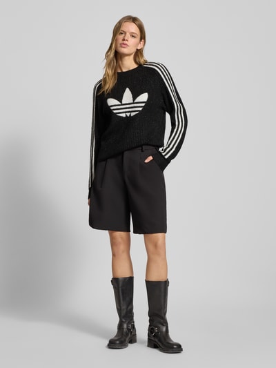 adidas Originals Gebreide pullover met labeldetail Zwart - 1