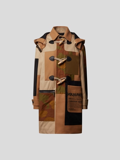 Dsquared2 Dufflecoat im Patchwork-Look Camel 2