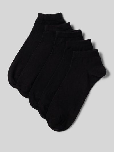 REVIEW Sneakersocken mit elastischem Rippenbündchen im 5er-Pack Black 1