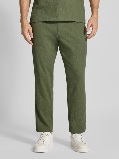 MCNEAL Sweatpants met Franse steekzakken Olijfgroen - 4
