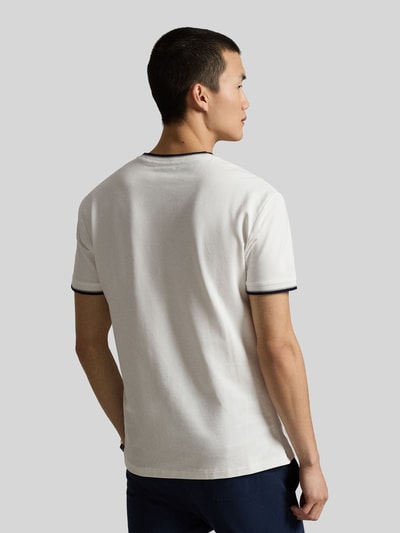 Polo Ralph Lauren Regular Fit T-Shirt aus Baumwoll-Mix mit Kontraststreifen Weiss 5