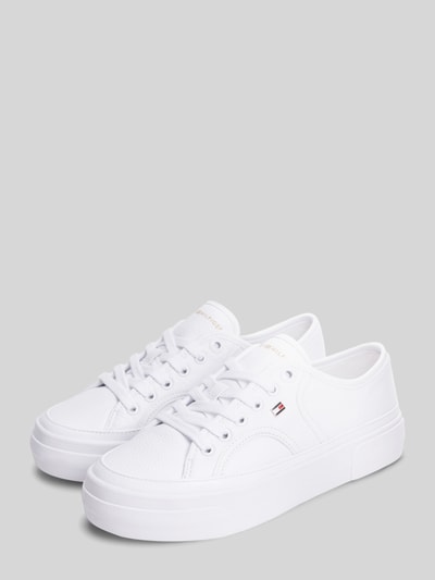 Tommy Hilfiger Sneaker aus echtem Leder Weiss 1
