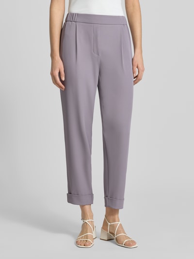 Jake*s Collection Tapered Fit Stoffhose mit Bundfalten Lavender 4