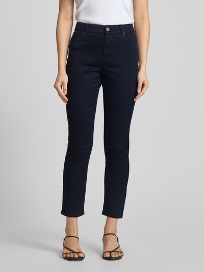 Christian Berg Woman Slim fit broek met verkort model Donkerblauw - 4