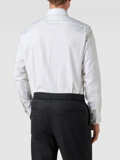 BOSS Regular Fit Businesshemd aus Twill mit extra langem Arm Weiss 5