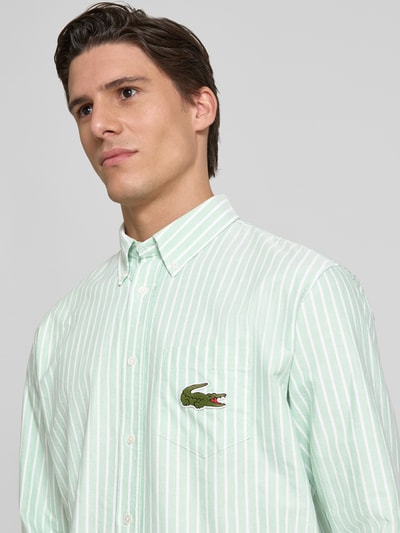 Lacoste Koszula casualowa z detalem z logo Jasnozielony 3