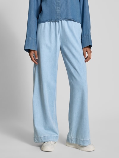 PIECES Wide Leg Jeans mit ausgestelltem Bein Modell 'SMIDI' Hellblau 4