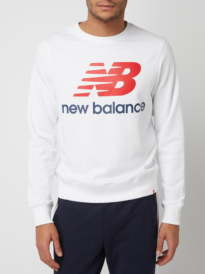 New Balance Athletic fit sweatshirt met logoprint Wit - 4