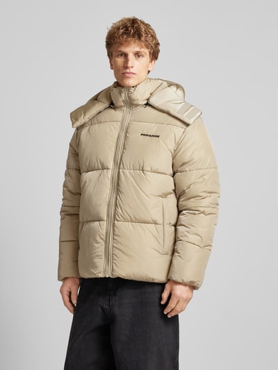 Pegador Gewatteerd jack met opstaande kraag, model 'MARTEN' Beige - 4