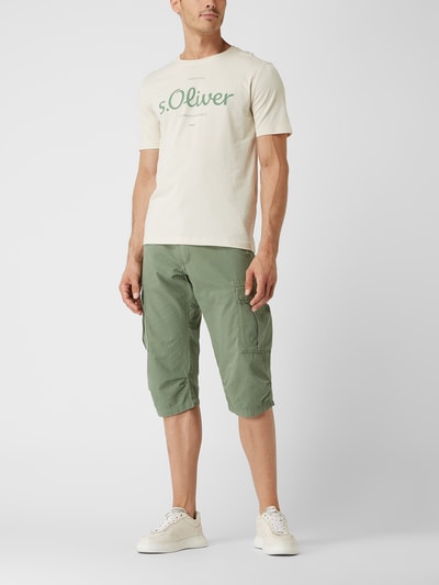 s.Oliver RED LABEL Regular Fit T-Shirt mit Logo-Print  Sand 1