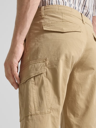 s.Oliver RED LABEL Relaxed Fit Cargoshorts aus Baumwoll-Mix Beige 3