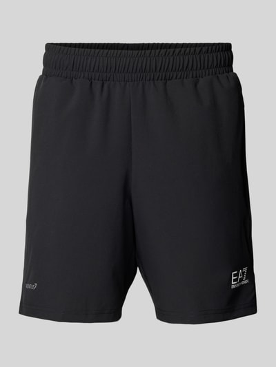 EA7 Emporio Armani Sweatshorts met elastische band Zwart - 2