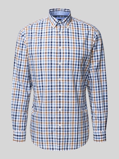 Christian Berg Men Vrijetijdsoverhemd met knoopsluiting Marineblauw - 2