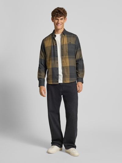 Blend Regular fit vrijetijdsoverhemd met button-downkraag, model 'Dac’ Antraciet - 1