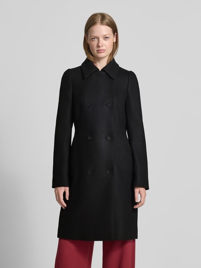 BOSS Regular Fit Mantel aus Woll-Mix Modell 'CONIZA' Black 4