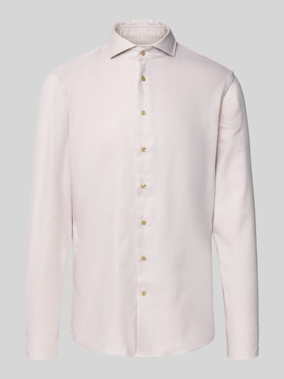 Profuomo Koszula biznesowa o kroju regular fit z kołnierzykiem typu cutaway model ‘Cutaway’ Piaskowy 2